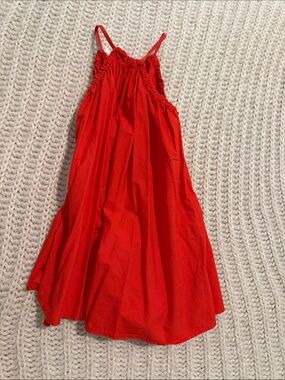 Zara Bright Red Spaghetti-Strap Sundress